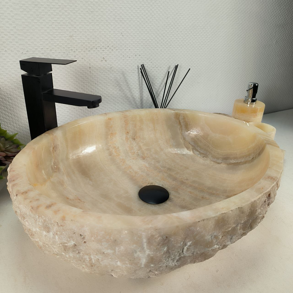Раковина из оникса Erozy Yellow EO-64517 53*42*15 0159
