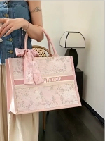 Сумка для учебы большая а4 тоут розовая y2k с бантиком