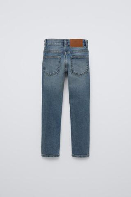 ZARA ДЖИНСЫ SKINNY FIT, ВЫЦВЕТШИЙ СИНИЙ
