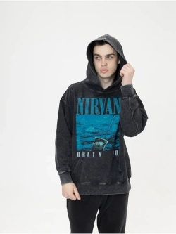Худи PARABOLA Nirvana оверсайз варенка для мужчин и женщин