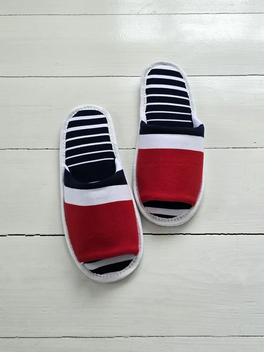 Тапочки в полоску открытые вар.4