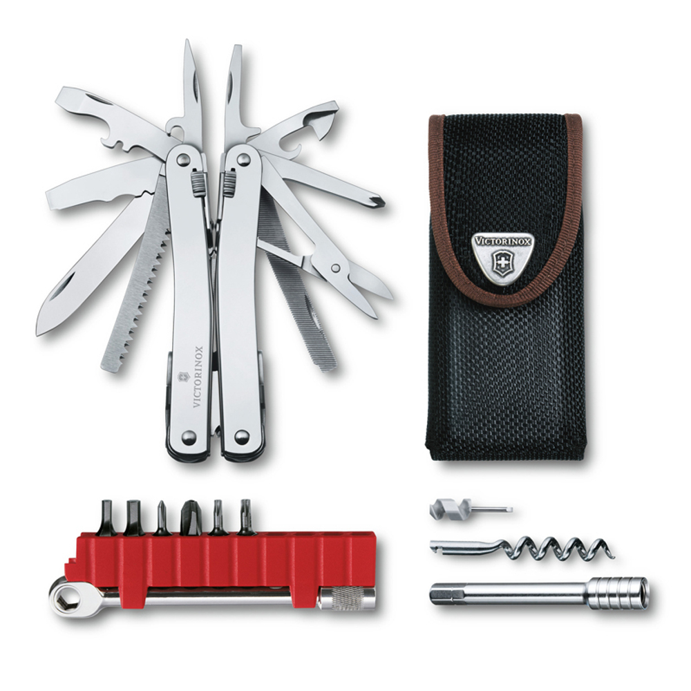 Мультитул Victorinox SwissTool Spirit X Plus Ratchet, 105 мм, 36 функций, нейлоновый чехол