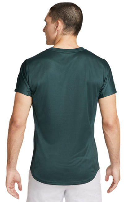 Мужская теннисная футболка Nike Rafa Challenger Dri-Fit Tennis Top - deep jungle/fireberry/white