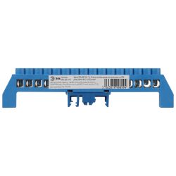 Шина ЭРА NO-224-114 N ноль в комбинированном изоляторе на DIN-рейку ШНИ-8х12-16-Д-синий
