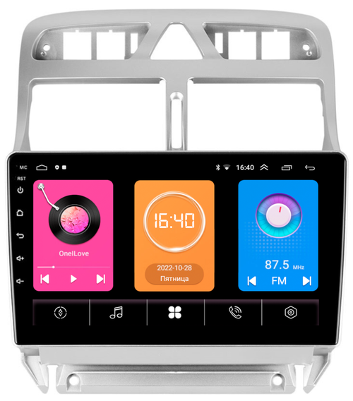 Магнитола для Peugeot 307 2001-2008 - GT9-9188 на Android 10