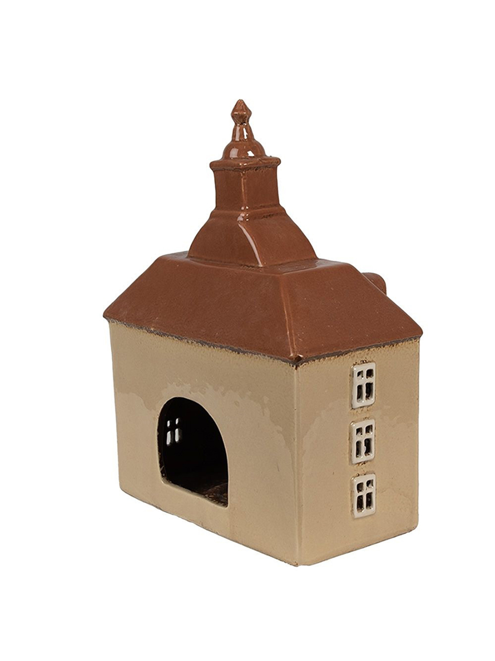 Подсвечник "Домик Амстердам с часами" 20x10x26 см от Clayre & Eef