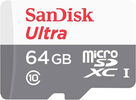 Карта памяти SanDisk Ultra microSDXC 64GB UHS-I, R 100 МБ/с