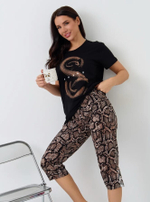 Пижама х/б бриджи+футболка УБФ0048