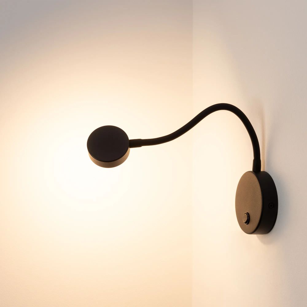 Светильник SP-SON-R90-3W Warm3000 (BK, 100 deg, 230V) (Arlight, IP20 Металл, 3 года) 029628