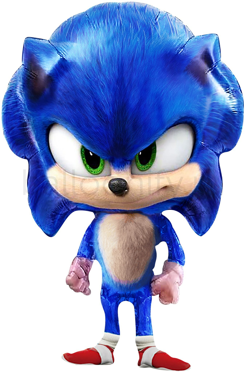 Шар (28''/71 см) Фигура, Ежик Сонник, Синий, 1 шт. в уп.