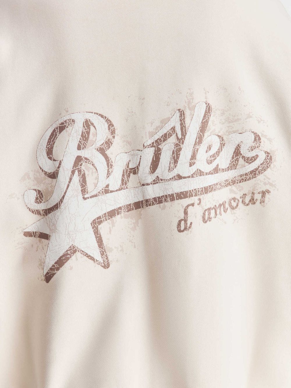 Худи Bruler d'Amour Zip Étoile avant l’aube молочное