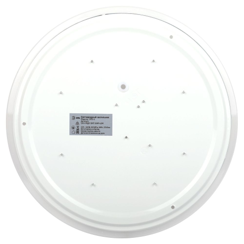 Светильник потолочный светодиодный ЭРА Классик без ДУ SPB-6 WH 36W-6,5K Slim Night SKY | Светильники SPB-6 без ДУ