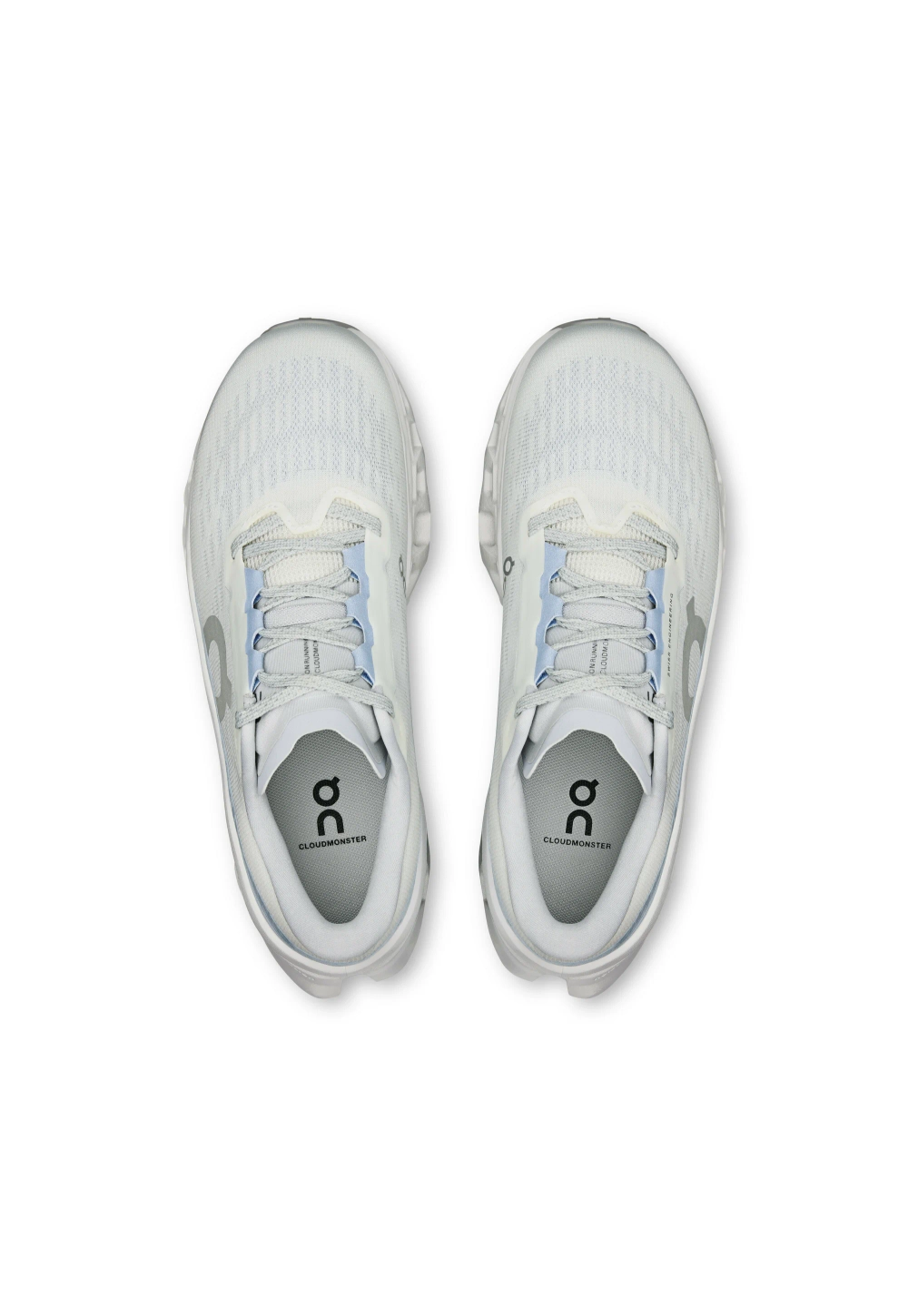 Женские Кроссовки On Cloudmonster 3 - white wolf