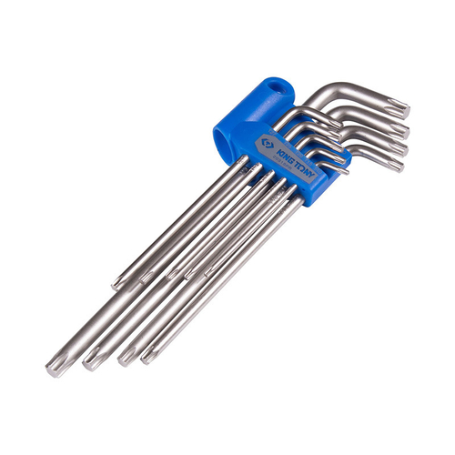 KING TONY (20319PR) Набор Г-образных ключей TORX, T10-T50, длинные, 9 предметов