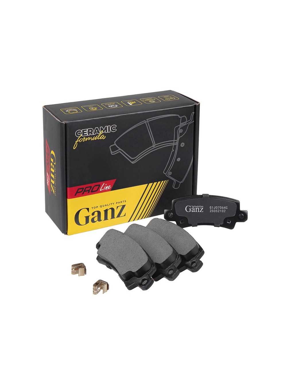 Колодки задние PRO-Line Ceramic TOYOTA Cor 1.4-1.8 00- GANZ GIJ07064C