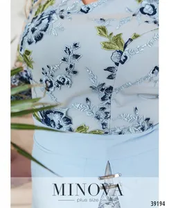 Платье 421Б-голубой Minova