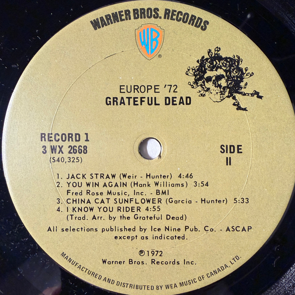 The Grateful Dead ‎– Europe '72 3LP (Канада 1972г.)