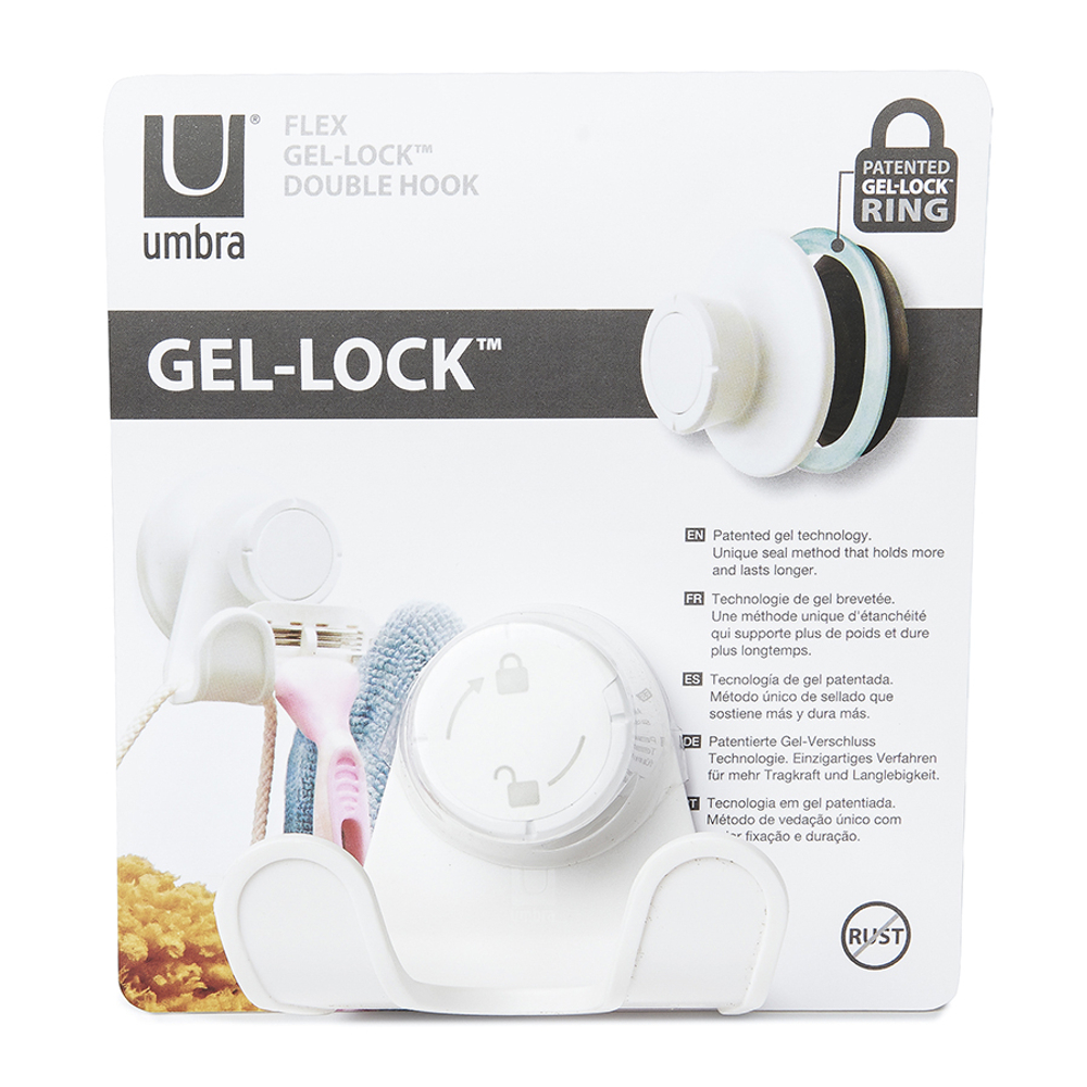 Крючок для душа настенный flex, белый