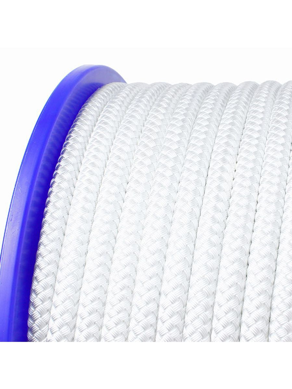 Фал плетеный Петроканат полиамидный ТУ 15-08-333-89, 4,0 мм, 500 м, белый, бобина