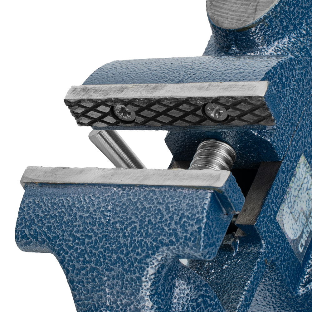 Тиски слесарные, настольные, поворотные, ширина рабочих губок 65 мм, наковальня Сибртех