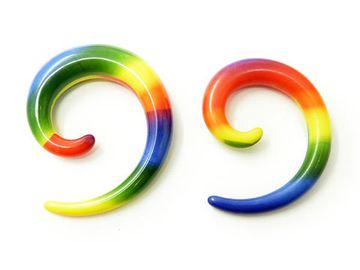 Растяжка акриловая спираль (радужная)