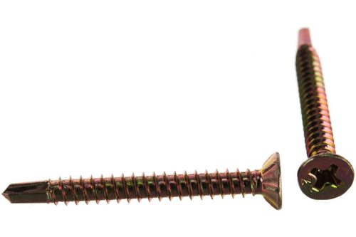 САМОРЕЗЫ СТРОЙБАТ Д/МОНТ/ОКОН БЕЛ/ЦИНК С БУР. 3,9Х35 8ШТ