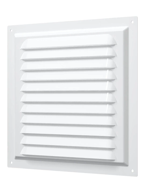 Решетка вен. с сеткой 200*200 метал. белый 2020МЭ