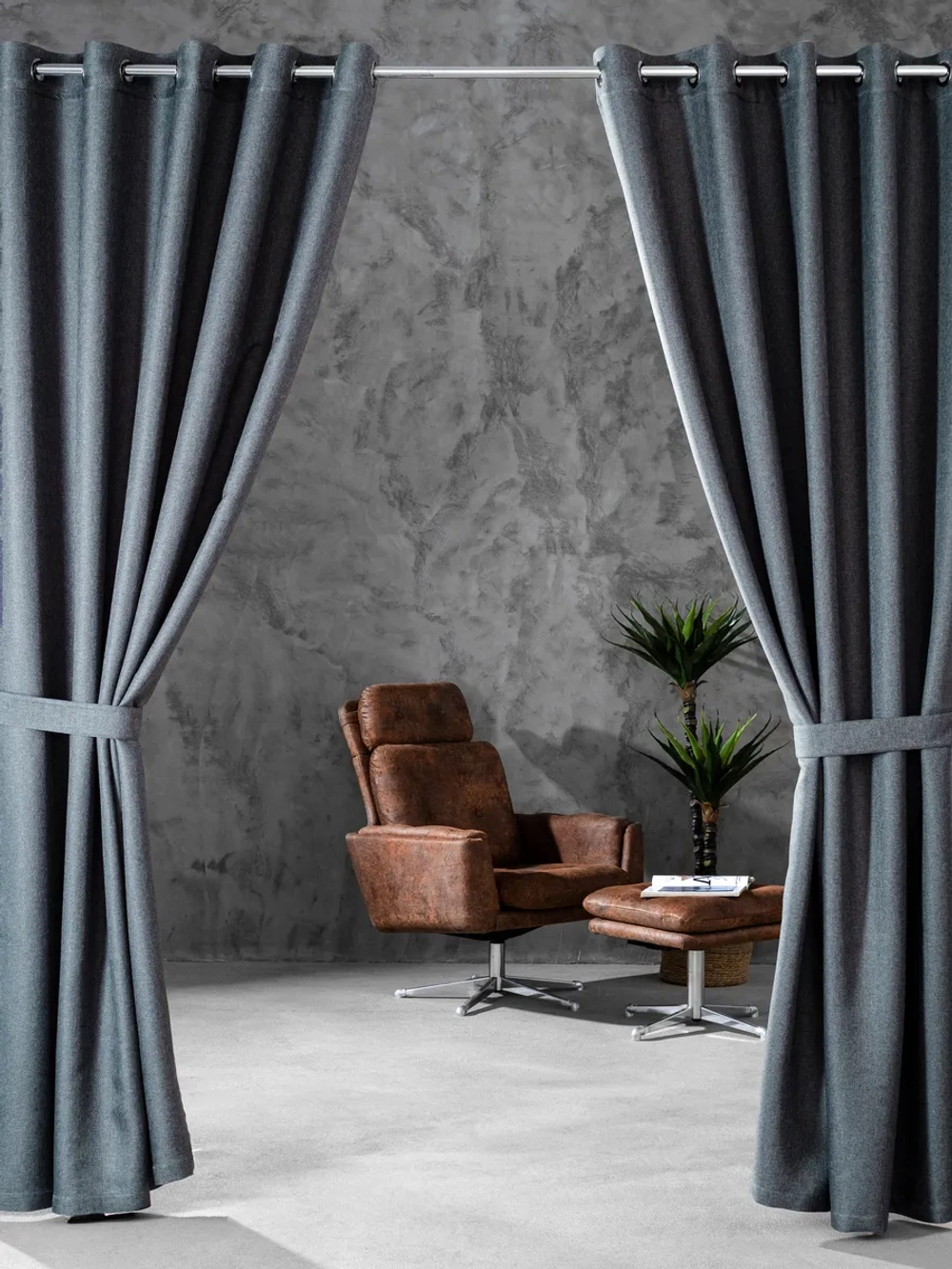 Комплект штор на люверсах - 2 шт