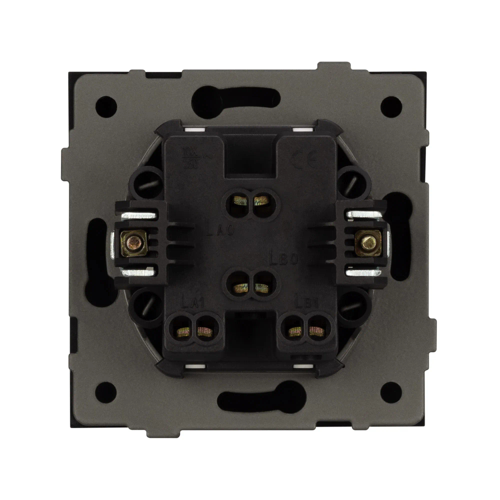 Механизм выключателя двухклавишный непроходной SWT-TENDO-MK02-SFPL-GR (230V, 10A) (Arlight, -) 054546