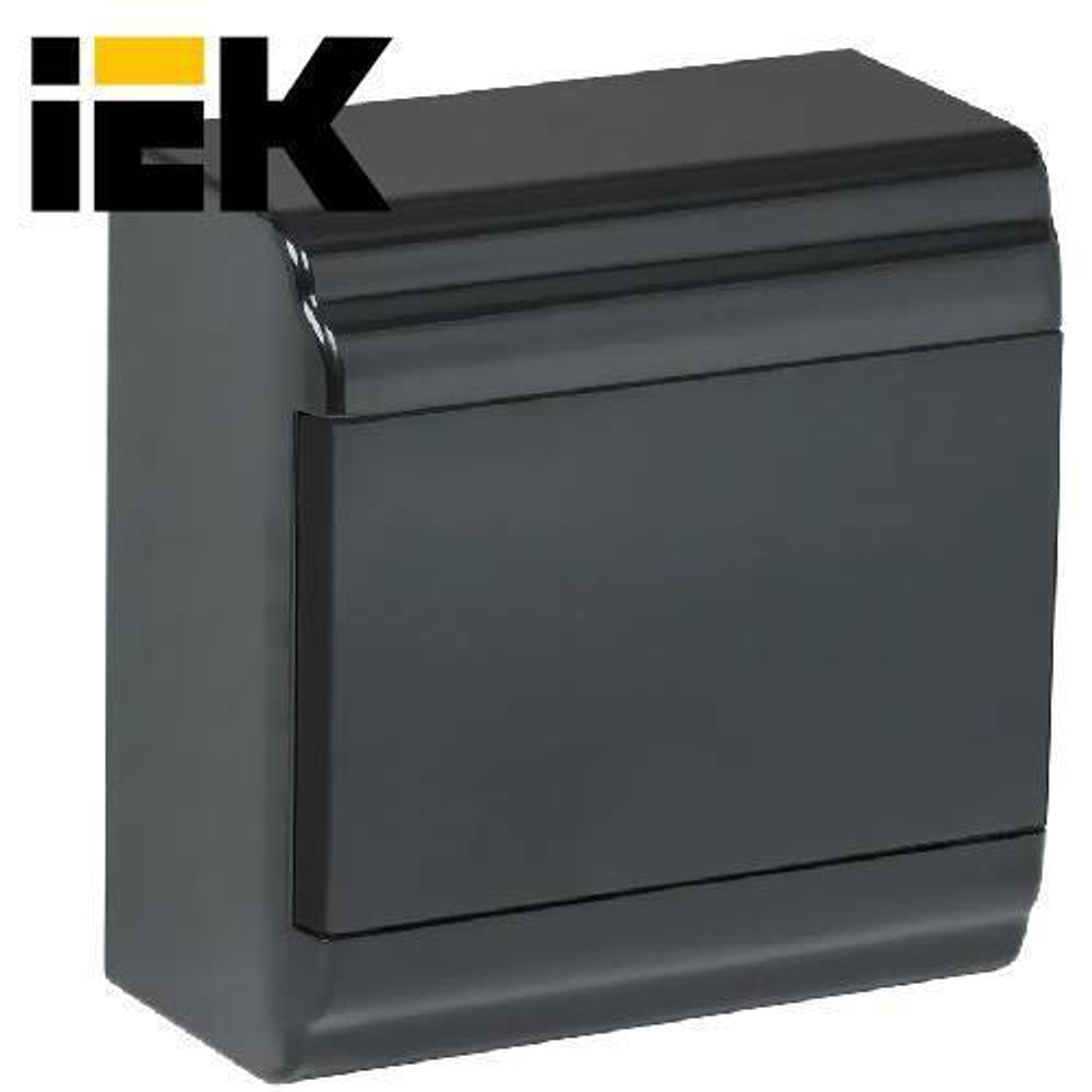 PRIME Корпус пластиковый ЩРН-П-4 модуля встраиваемый черный IP41 IEK