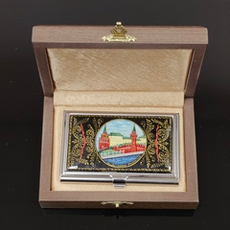 Визитница "Москва" (роспись Палех)