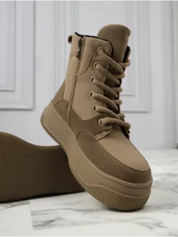 Дутики зимние на платформе