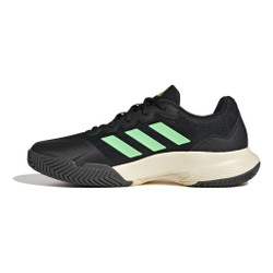 Мужские теннисные кроссовки adidas Gamecourt 2 Men - Black, Neon Green