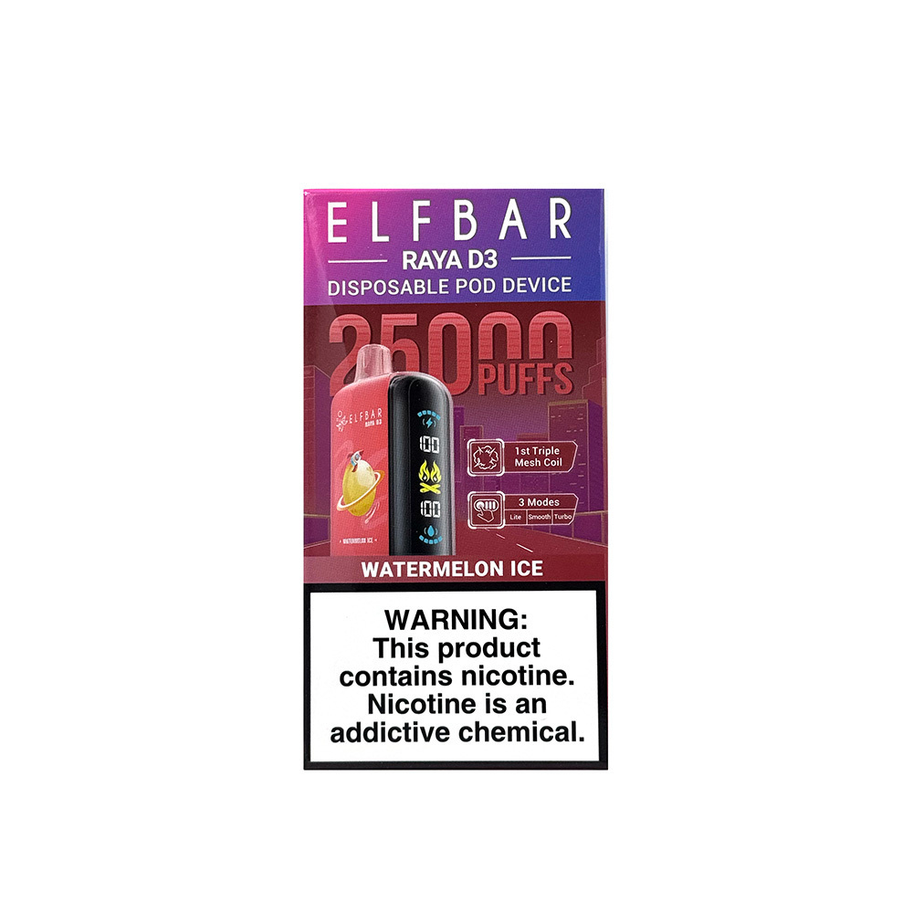 ELF BAR RAYA D3 - Watermelon Ice (5% nic)