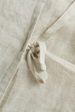 ZARA HOME ОДНОТОННЫЙ ЛЬНЯНОЙ ЧЕХОЛ ДЛЯ ДЕКОРАТИВНОЙ ПОДУШКИ, СВЕТЛО-БЕЖЕВЫЙ