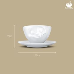 Чайная пара Happy, 200 мл, белая