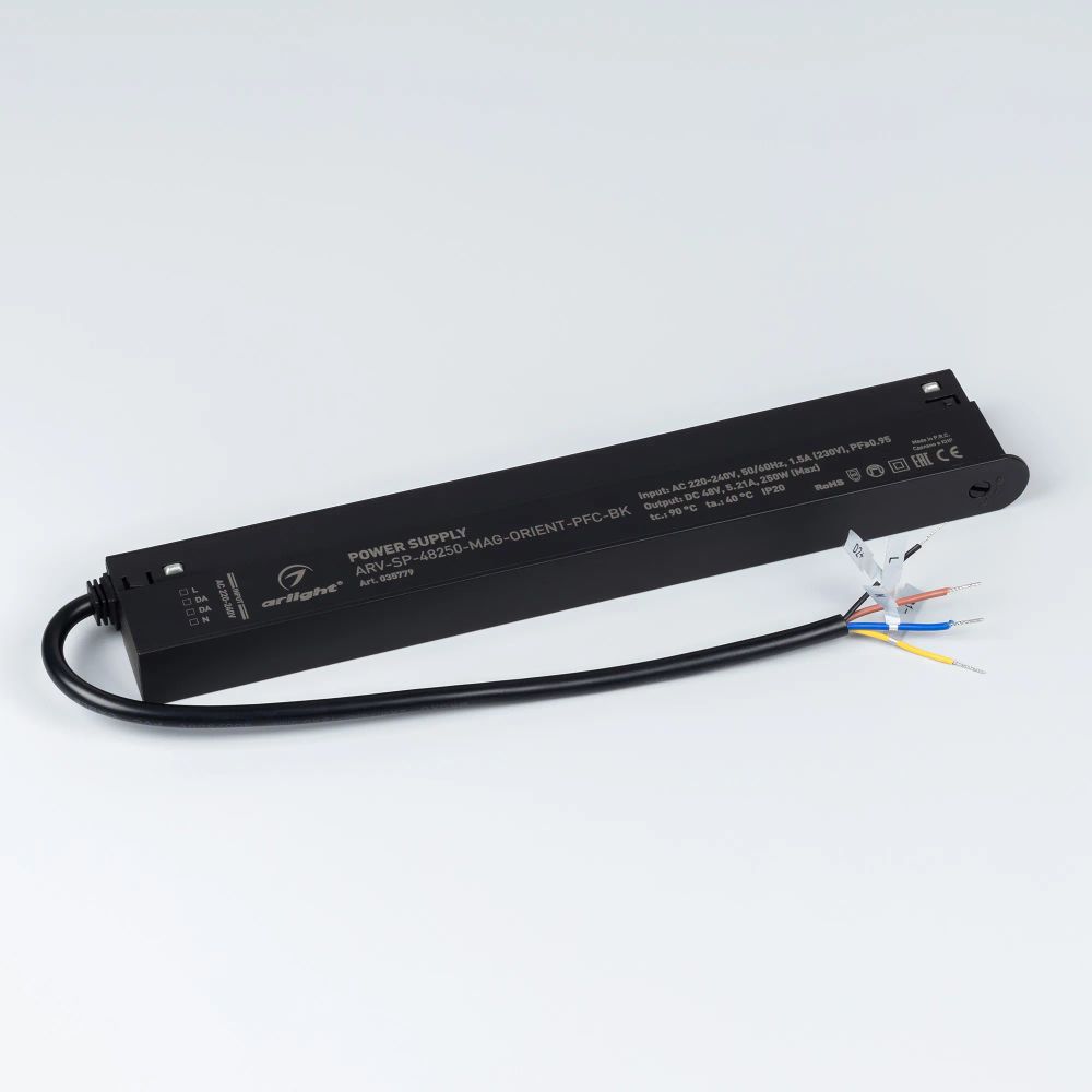 Блок питания ARV-SP-48250-MAG-ORIENT-PFC-BK (48V, 5.21A, 250W) (Arlight, IP20 Пластик, 5 лет) 035779