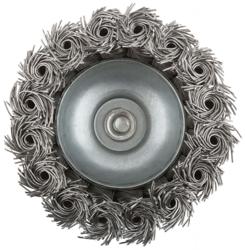 38498М Щетка крацовка, тип Чашка, для дрели, стальная витая проволока 75мм MOS