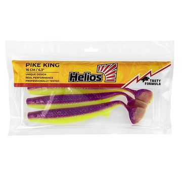 Виброхвост Pike King 6.3'/16 см Fio & Acid lemon 3шт (HS-37-027) Helios