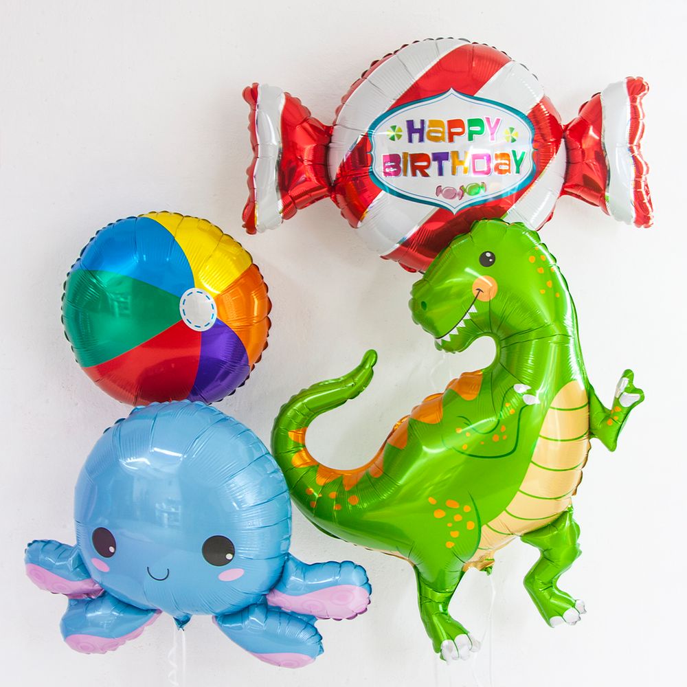 Шар (33"/84 см) Фигура, Веселый динозаврик