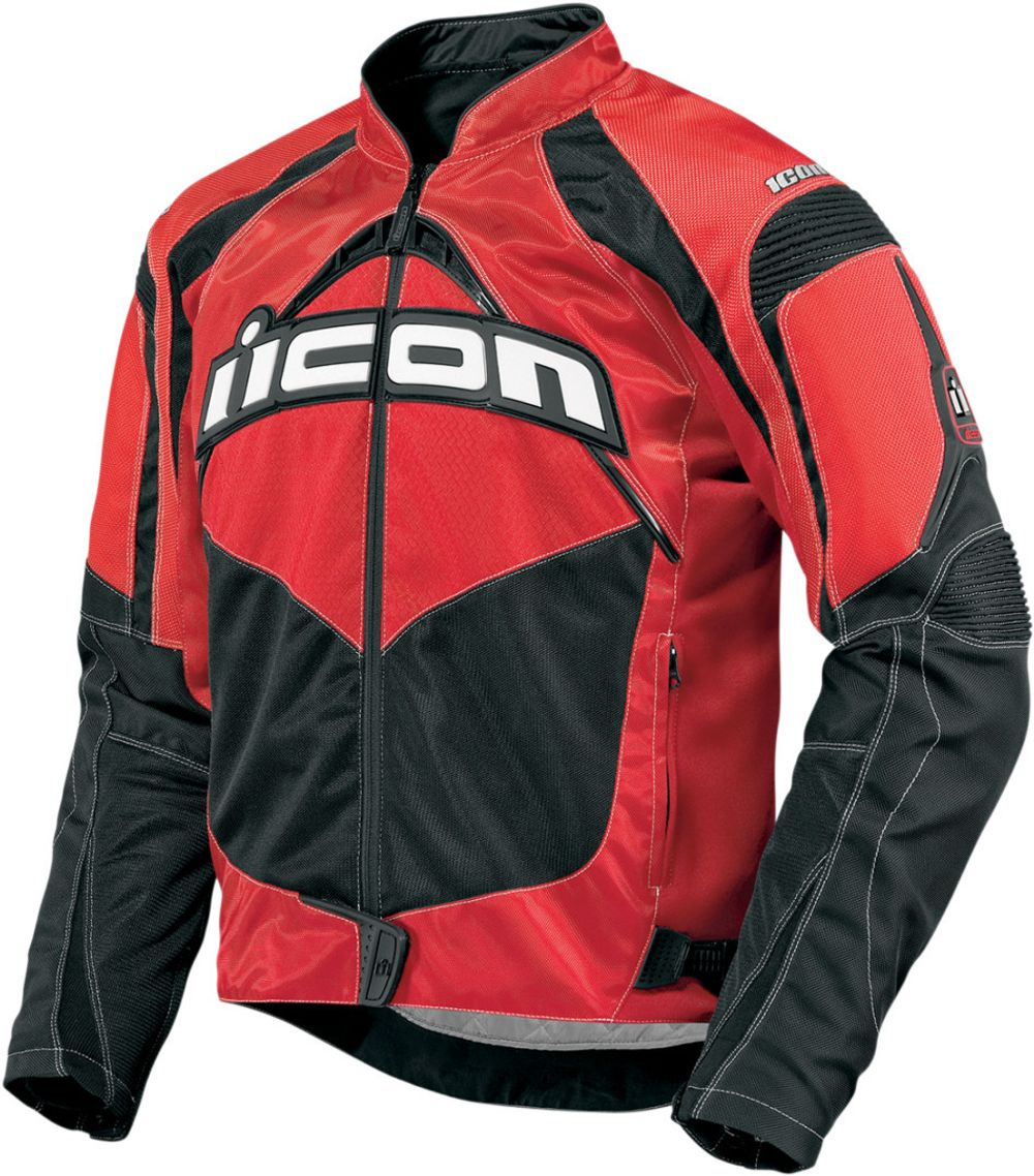 Мотокуртка - ICON CONTRA (текстиль, красная)