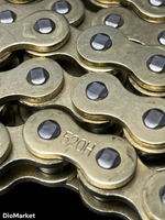 Цепь приводная (520H-120L) усиленная 120 звеньев шаг 520 золотая СN