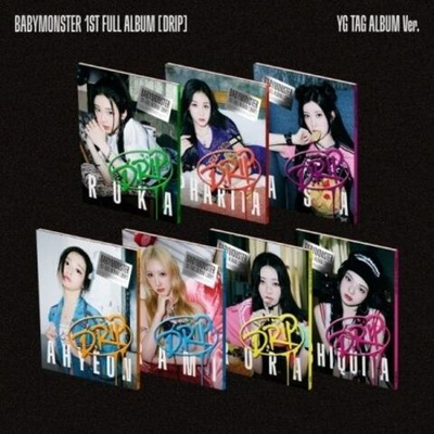 Альбом BABYMONSTER - DRIP 1st FULL Album YG TAG ALBUM RANDOM Version