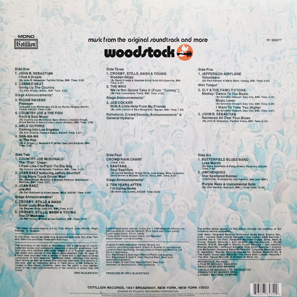 Сборник / Woodstock - Music From The Original Soundtrack And More (3LP)