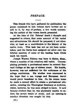 "The last cigar" and other poems | Joseph Warren Fabens