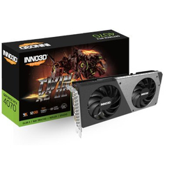 Видеокарта Inno3D nVidia GeForce RTX 4070 Twin X2 12Gb N40702-126X-185252N