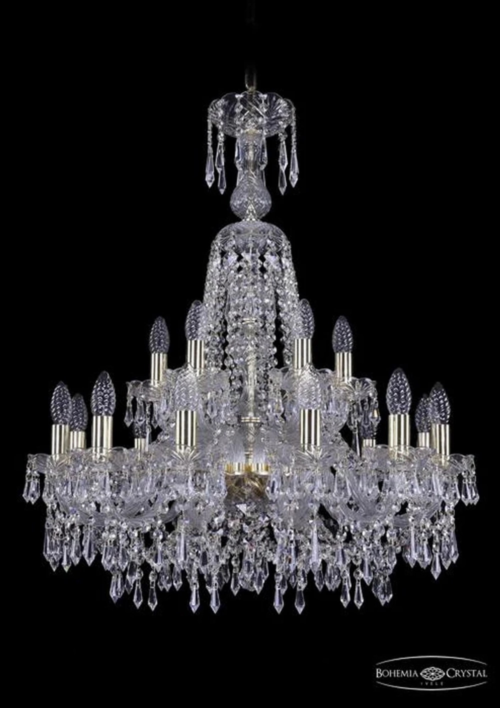 Подвесная люстра Bohemia Ivele 1403/12+6/240/XL-80/G