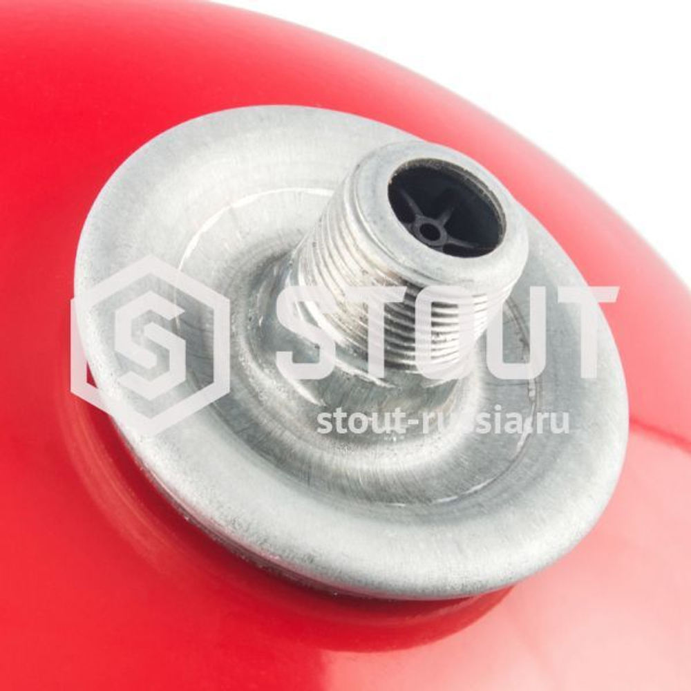 Расширительный бак на отопление 8 л красный STOUT