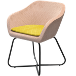 Стул Джуко с подушкой, ткань ЭКО