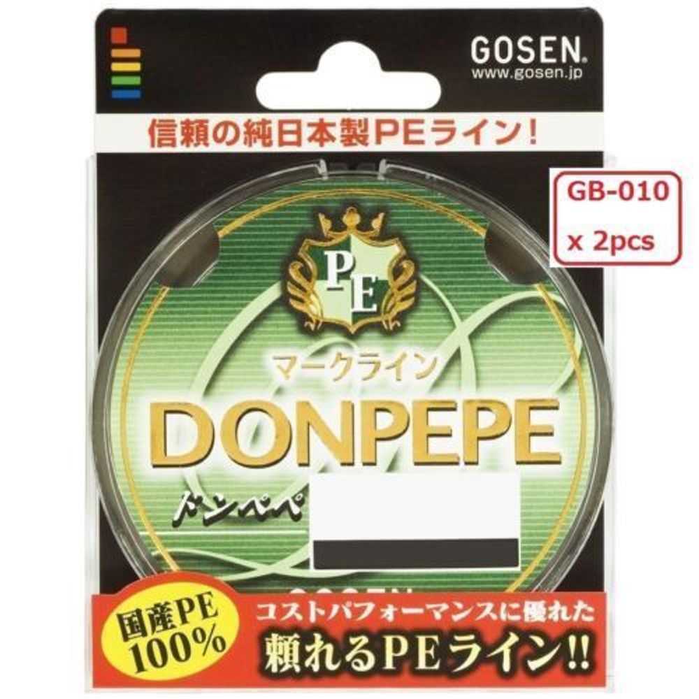 Плетеный шнур Gosen Donpepe Markline PE 100м 2,0 9,0кг